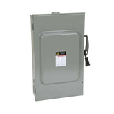 Square D/Schneider Electric 240 Vac Non-Fusible General Duty Single Throw Safety Switch.